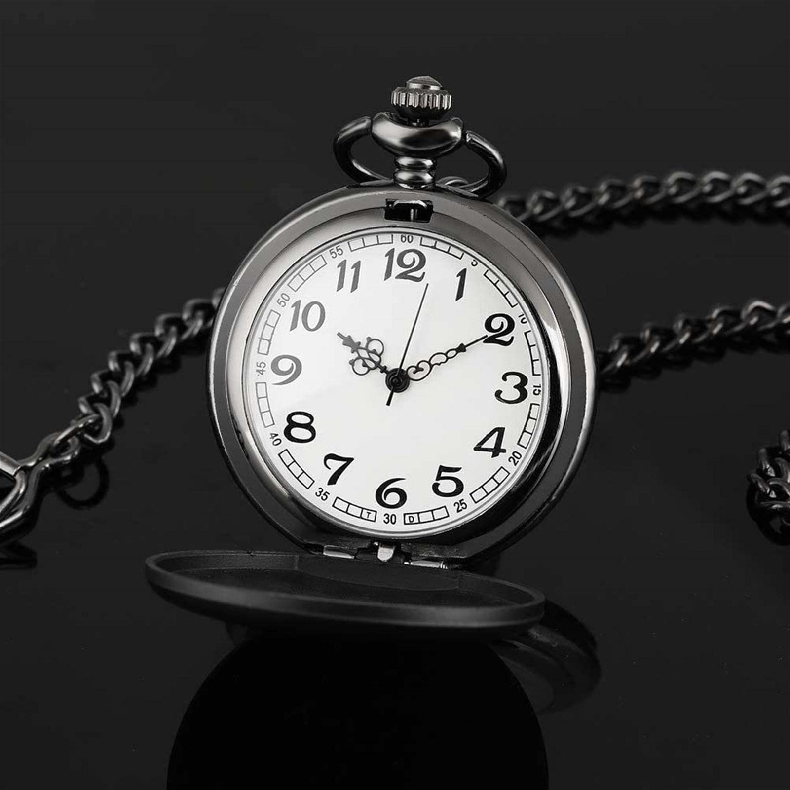 Reloj de Bolsillo y Cadena, Reloj de Bolsillo, Regalo de Buenos Amigos, Recuerdo Grabado del Padrino por un día