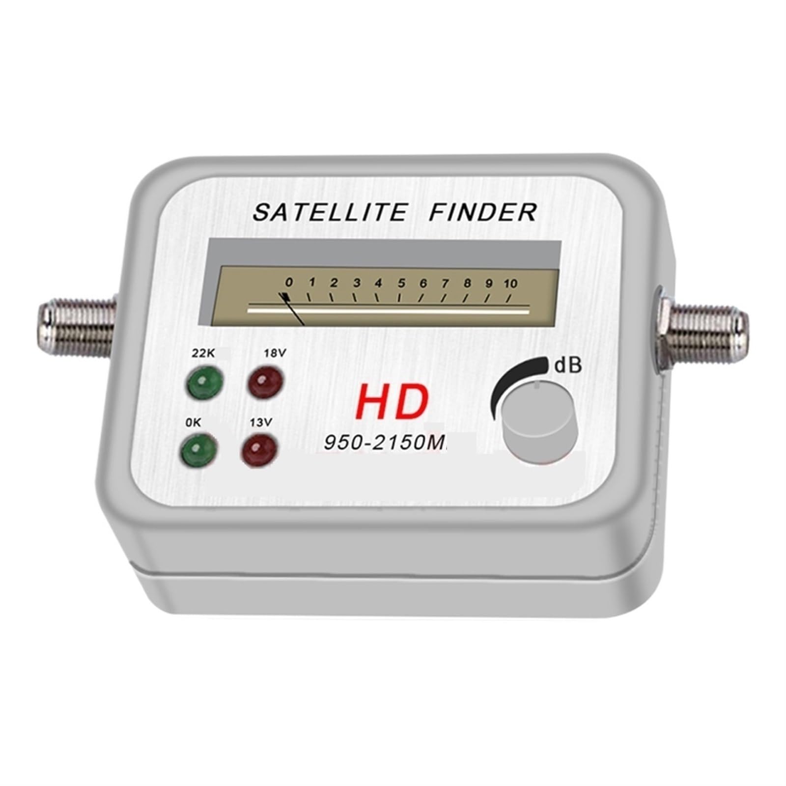 Sat Finder TV HD Wizjer Satelitarny Cyfrowy Miernik Sygnału Receptor Do Anteny Telewizyjnej LNB Direc Wzmacniacz Satfinder Szybkie Skanowanie(Added White cable)