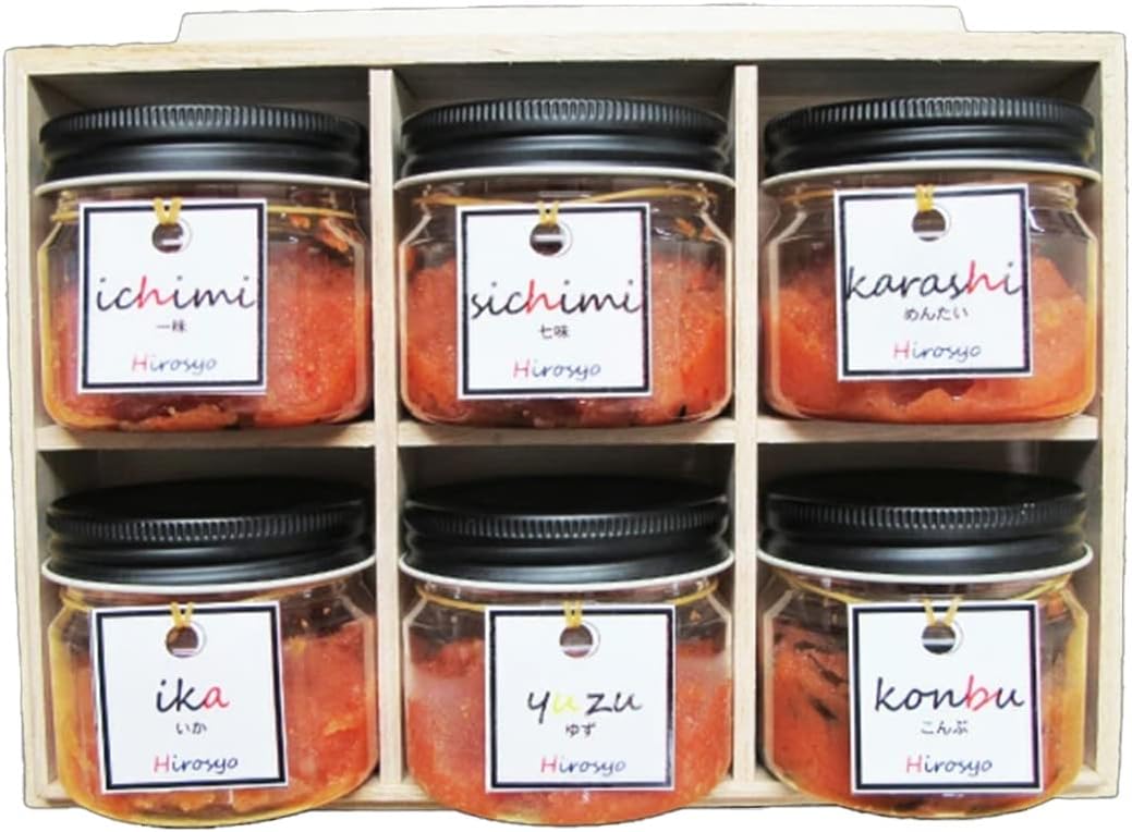 ひろしょう めんたいこおつまみ食べ比べセット(6種類) 国産明太子 ばらこ ギフト 贈答用 プレゼント