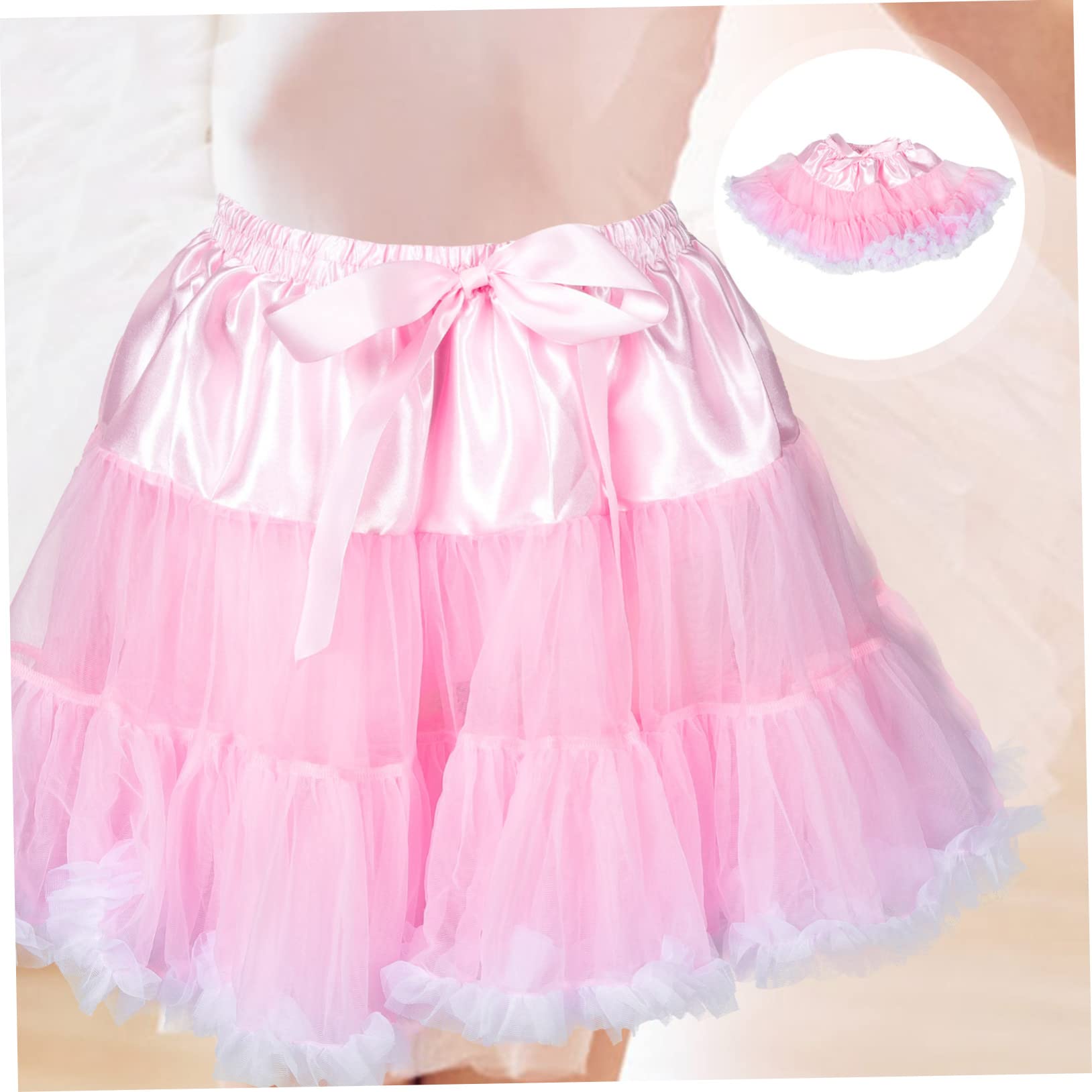 LIFKOME Gonna in Tulle Boho Per Bambine Abito in Tulle Kawaii Gonna in Per Bambine Principessa Festa Accessorio Fotografico