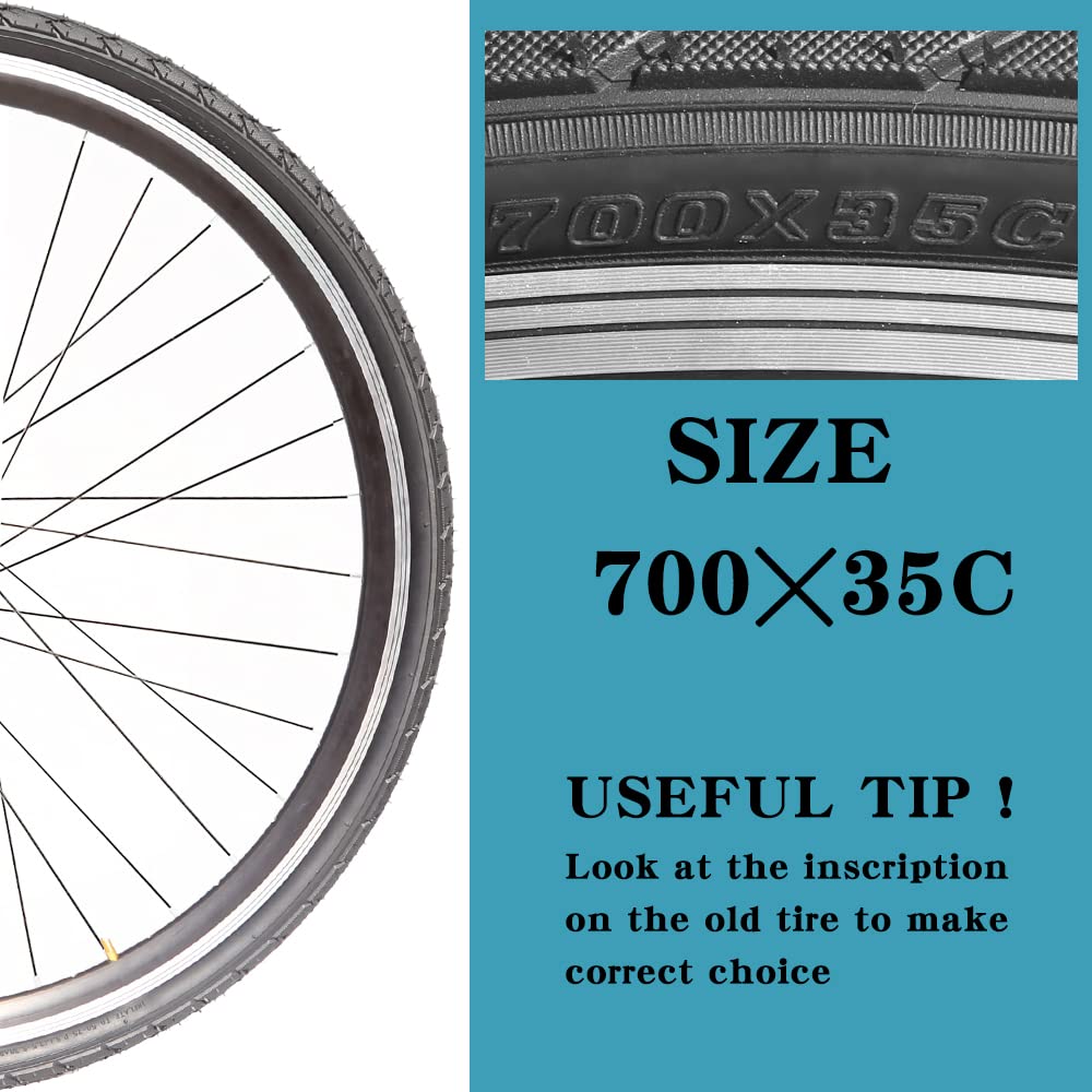 2 Stück 700x23C Fahrradreifen Faltbar - Rennradreifen Mit Glatter Lauffläche & 2 Reifenheber