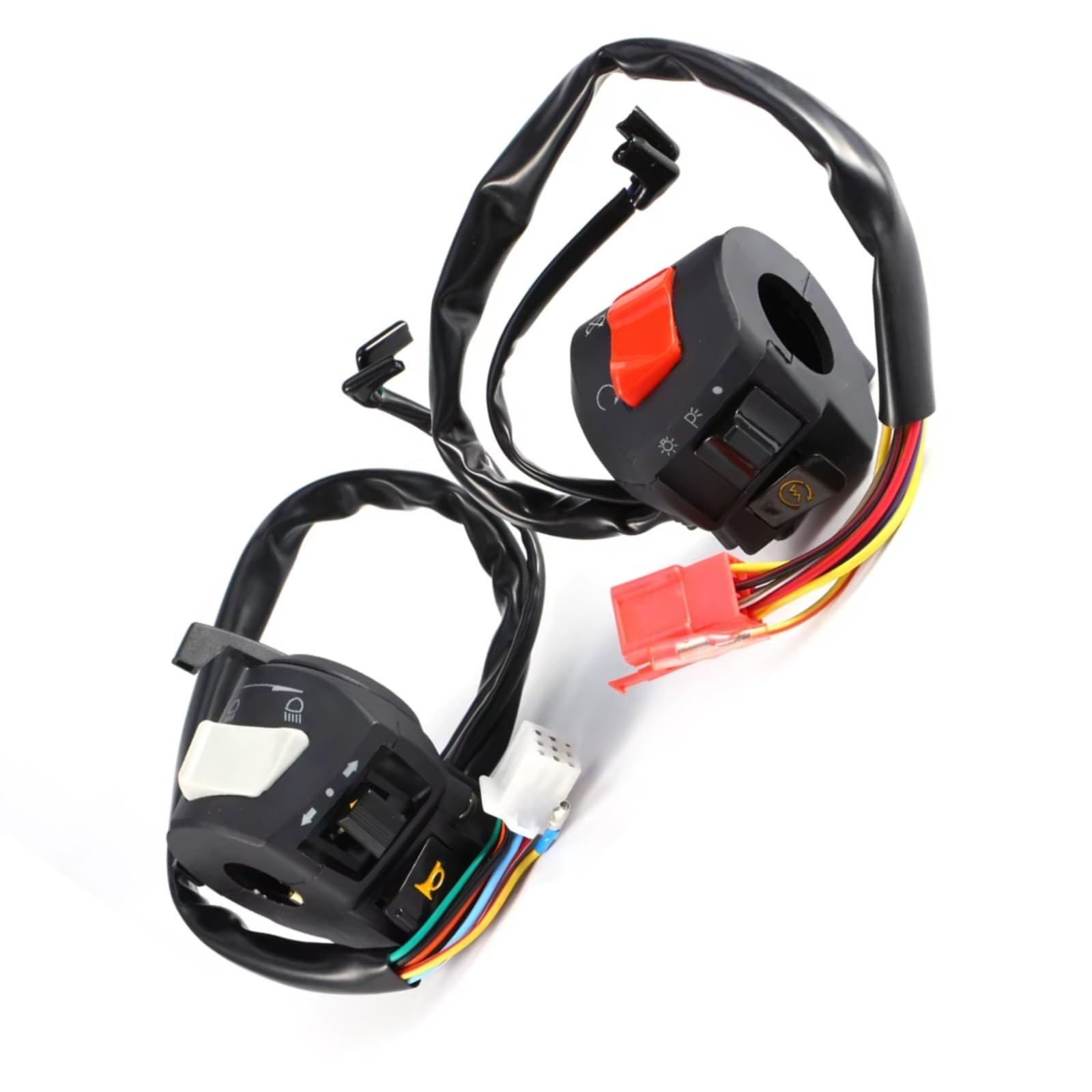 Interrupteur de commande guidon moto avec bouton push démarrage