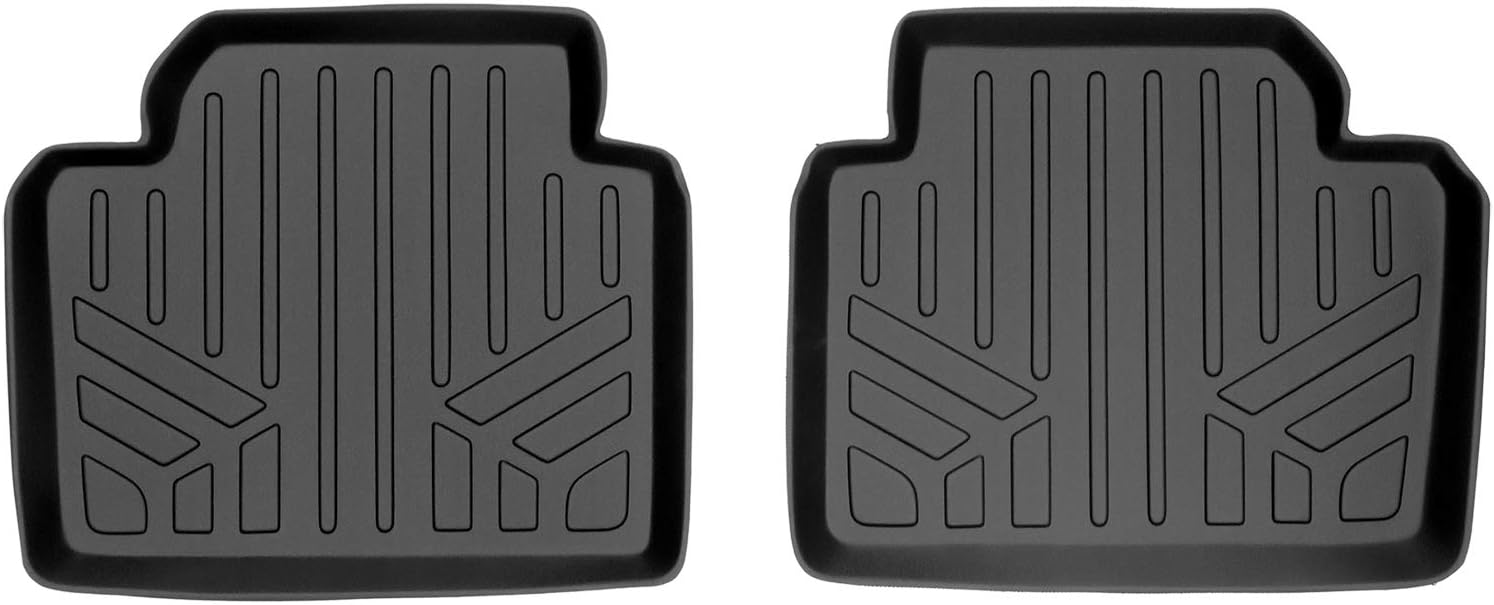 MAXLINER Floor Mats 2nd Row Liner Black for 2012-2017 BMW 3 Series