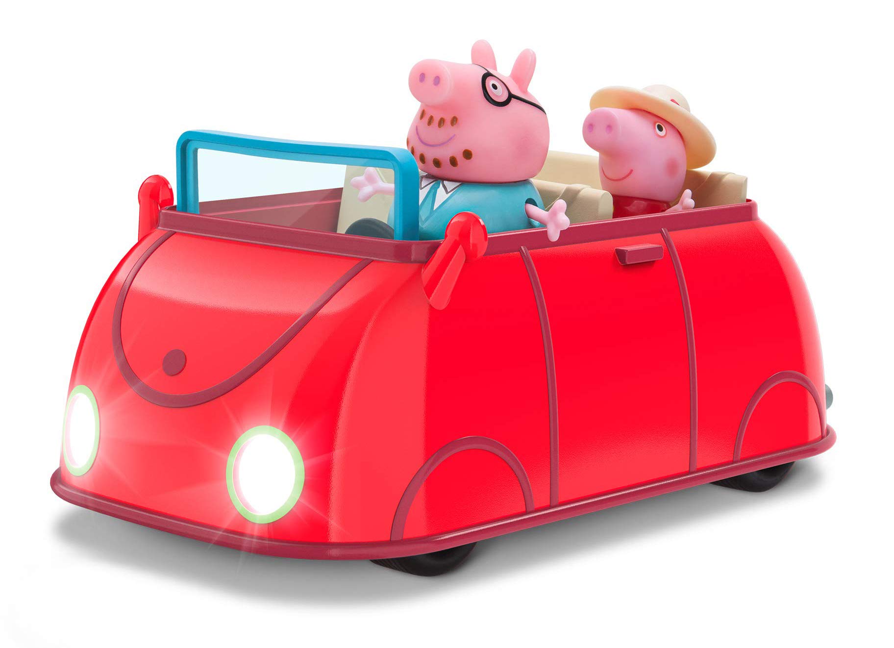 Peppa Pig Lights & Sounds Family Fun Car Vehicle Playset, 3 Pieces