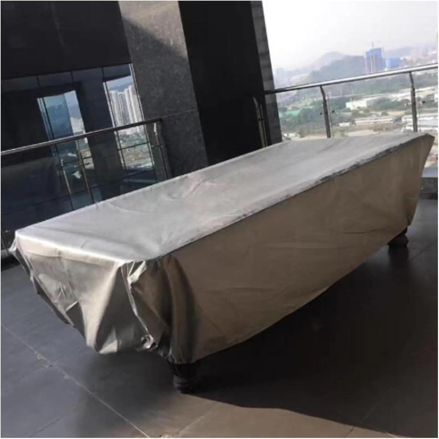 Pool Table Cover 8 Feet 1-piece Pool Table Cover, Suitable For Patios, Furniture, Boats, Game Tables