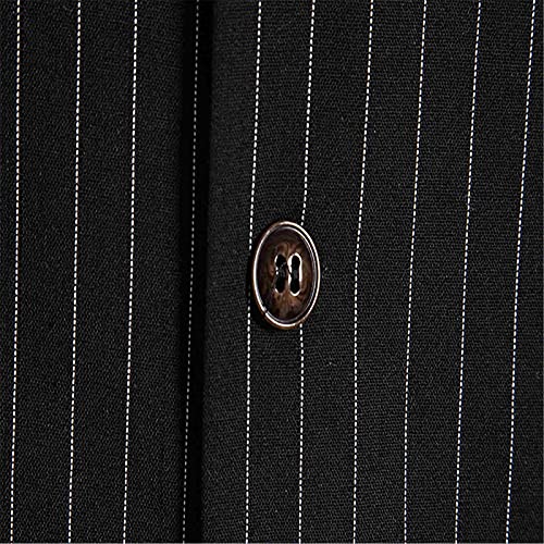 Black Suit Vest Men Stretch Fit Men's Vest And Striped Suit Autumn Retro Winter Single-Breasted Casual Men's Tank Tops Xx-Large 0Afnxetu3 Generic #TOP3