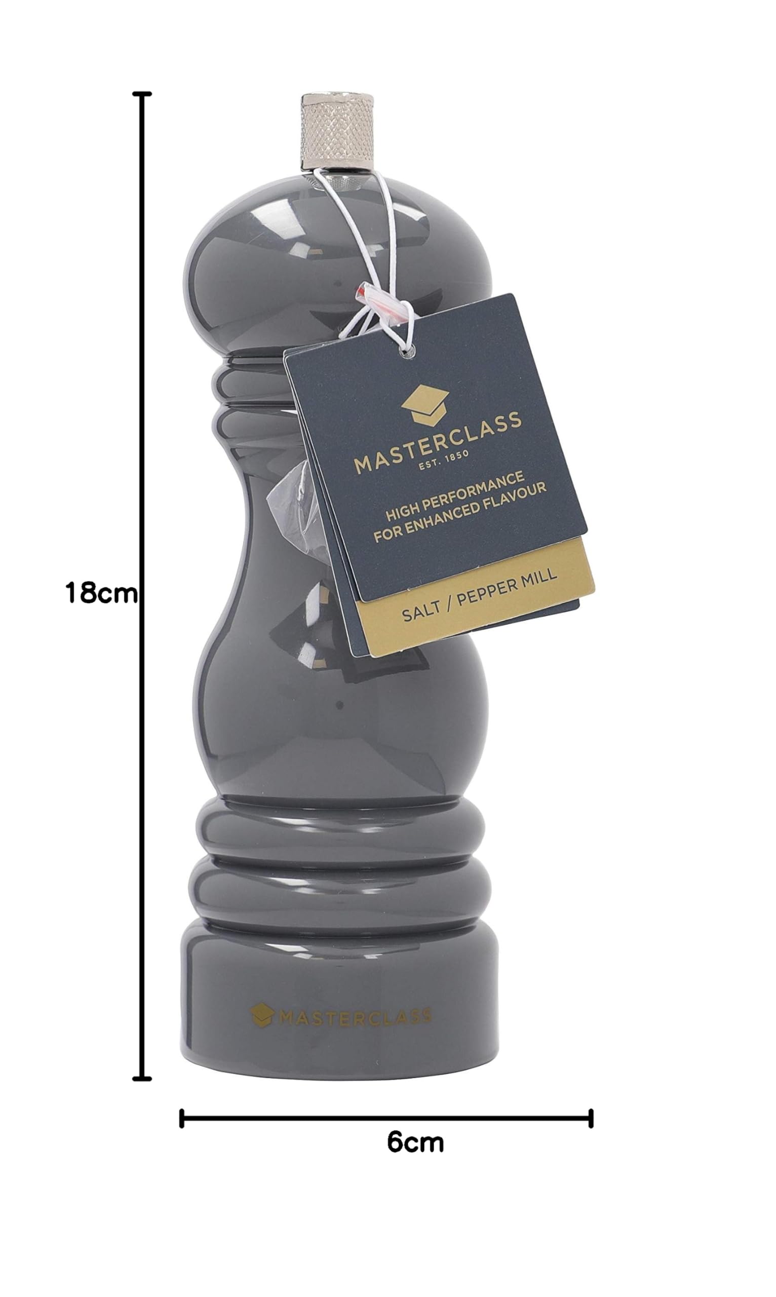 MasterClass Pepper Salt Grinder - Grey -7
