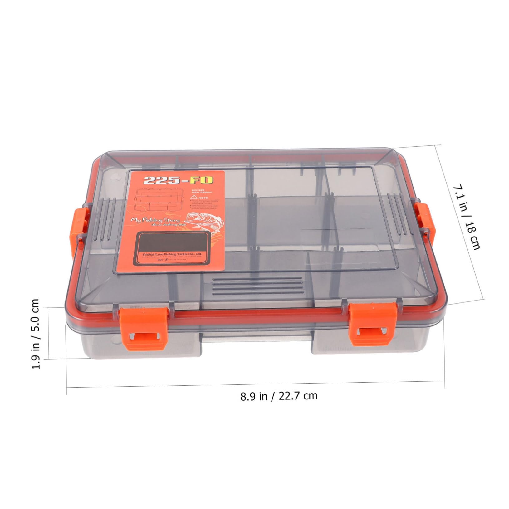 Abaodam 1Pc Transparent Fishing Tool Storage Container Durable Fishing Box with Seal Capacity for Hooks Baits and Accessories for Fishing Gear