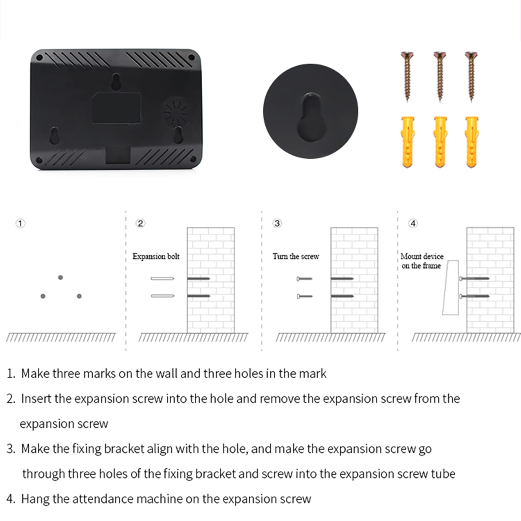Macchina di assistenza, macchina schema di assistenza biometrica a impronta digitale con disco U 8G, capacità di 100.000 record,2,4 pollici, schermo LCD, sistema spagnolo