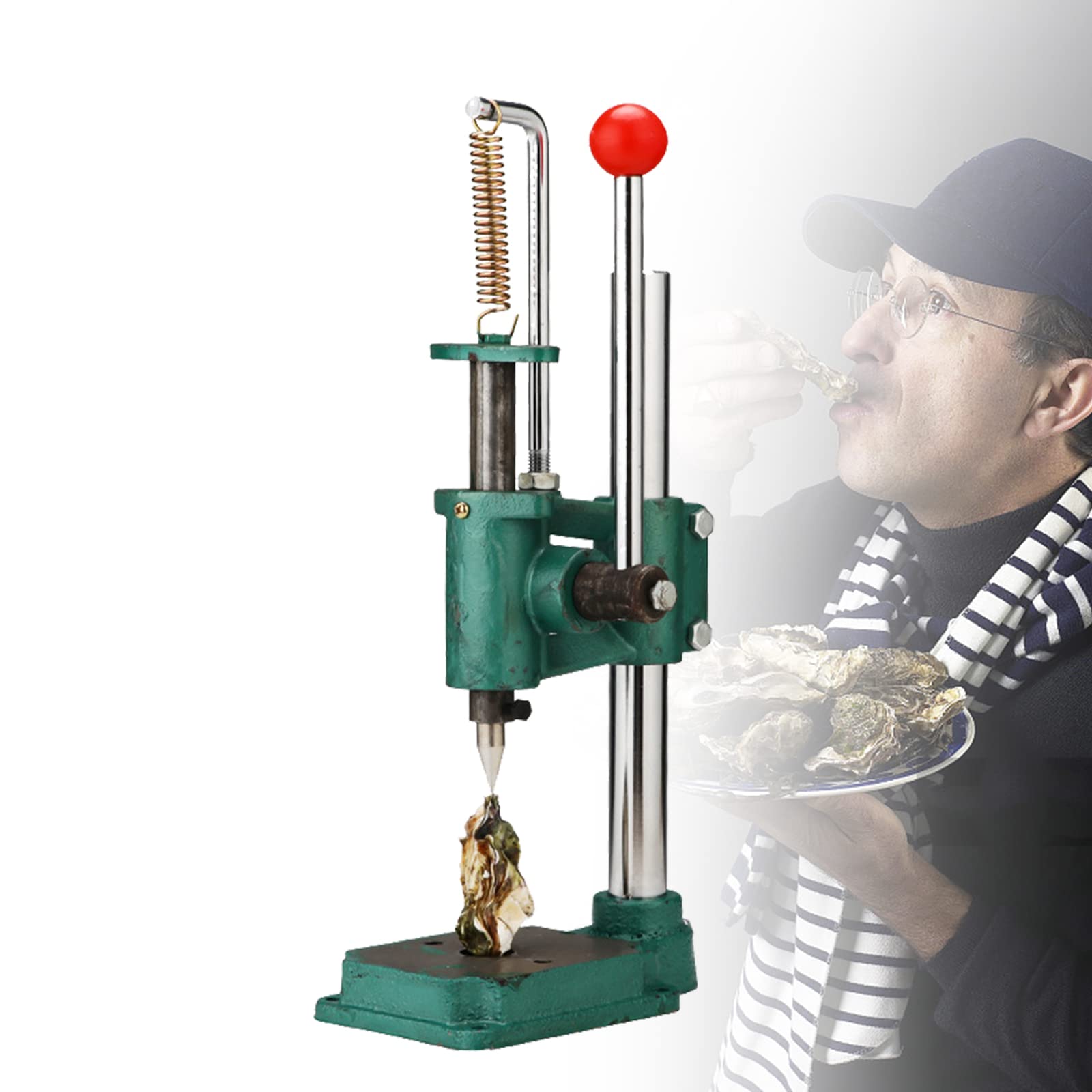 Utensili da Cucina Strumento Apri ostriche, Base in Metallo Spesso, Apri Trapano a Mano, Apri ostriche Manuale Facile da Usare per ostriche Aperte, capesante, Abalone, crostacei