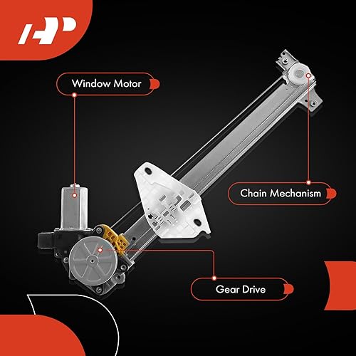 Miniatura 5 de A-Premium Elevalunas eléctrico con motor de repuesto para Honda Civic 2006-2011 lado del conductor trasero