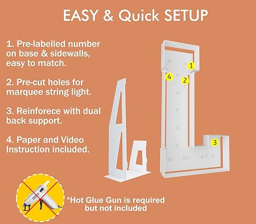 Miniatura 4 de Letras iluminadas de marquesina de 4 pies, letras grandes de marquesina, marco de globos de mosaico, letras grandes para decoración de compromiso,