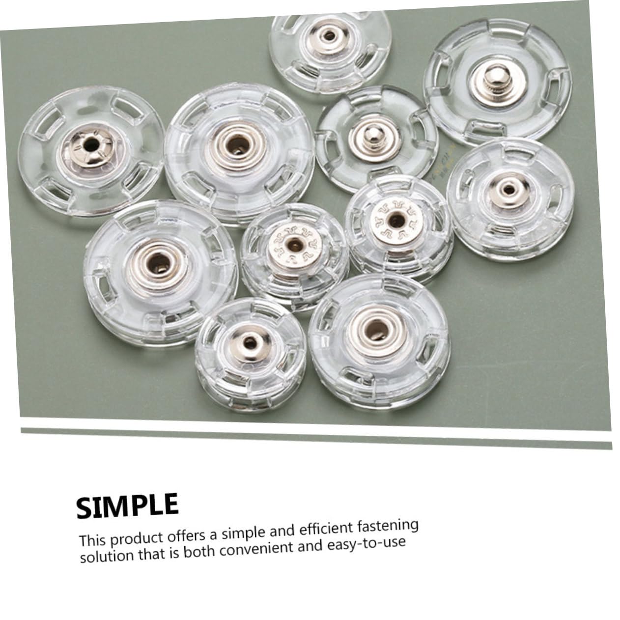ARTIBETTER 5 Series Botón Invisible De Botón Oculto Madre-hijo Sujetadores Para Coser Botones Para Manualidades Herramienta Para Sujetar Botones Coser Broches 50 Piezas X 5