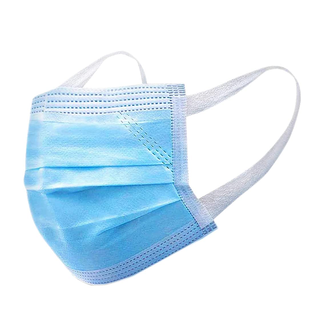 WELLSTAR 3 Ply Surgical Mask (Pack of 50 Pcs). BFE 99% with Meltblown Filter & Adjustable Nose Clip. Earloops.: Super Soft Non Woven Elastic - A sterilised product-image-23