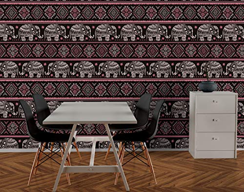 Image of DECOR PRODUCTION Self Adhesive Wallpaper Wall Sticker for Home Decor, Living Room, Bedroom, Hall, Kids Room, Play Room (PVC Vinyl, Water Proof 10 sq.ft) 16x90 Inches Each Strip