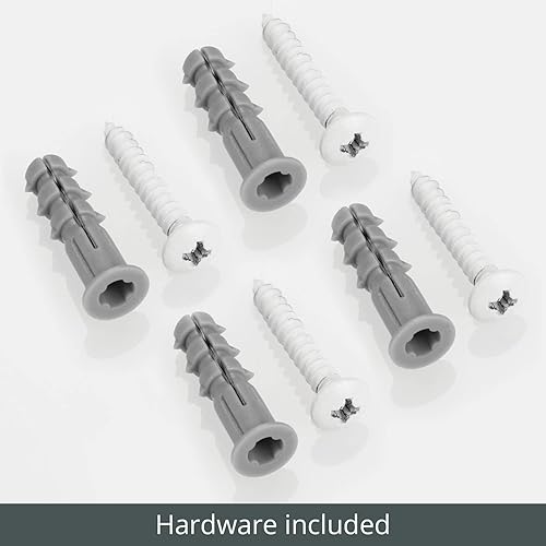 Miniatura 5 de mDesign Cesta organizadora de pared de metal para el hogar, bandeja de almacenamiento, soporte rústico para colgar en el baño, cocina, garaje, sala