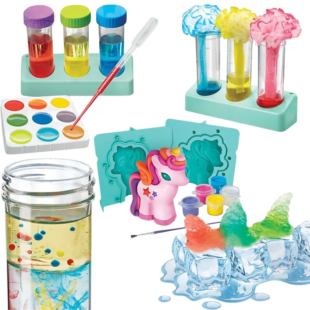 4M | STEAM Powered Kids | Rainbow Unicorns | Giant Unicorn Themed Arts and Crafts and STEM Projects Kit | Kids Ages 5+, Pink