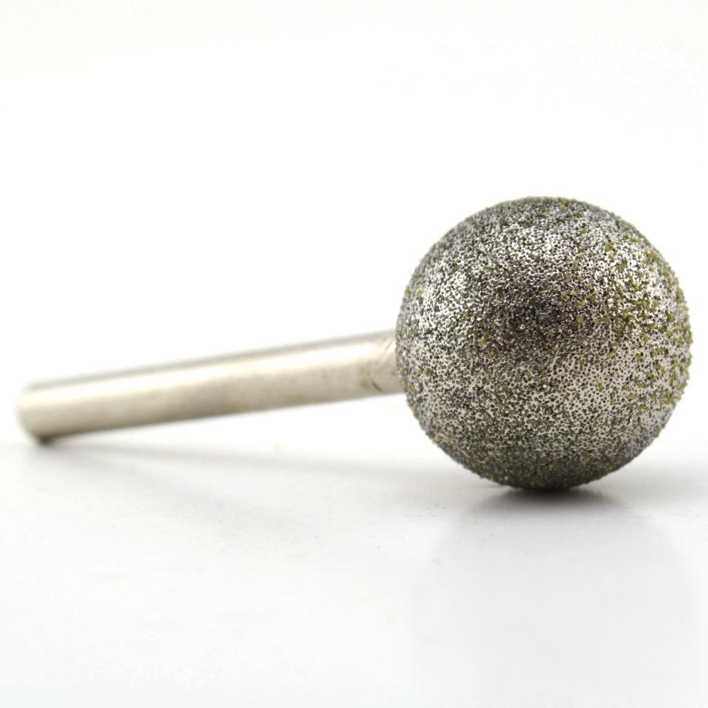 JINGLING 12mm 15/32 inch Spherical Head Diamond Grinding Bits Round Ball Bit Sphere Rotary Burr Grit 80 Stone Carving Tools 1/4" Shaft Attachment for Bosch, DeWalt, Makita — Amazon image 17