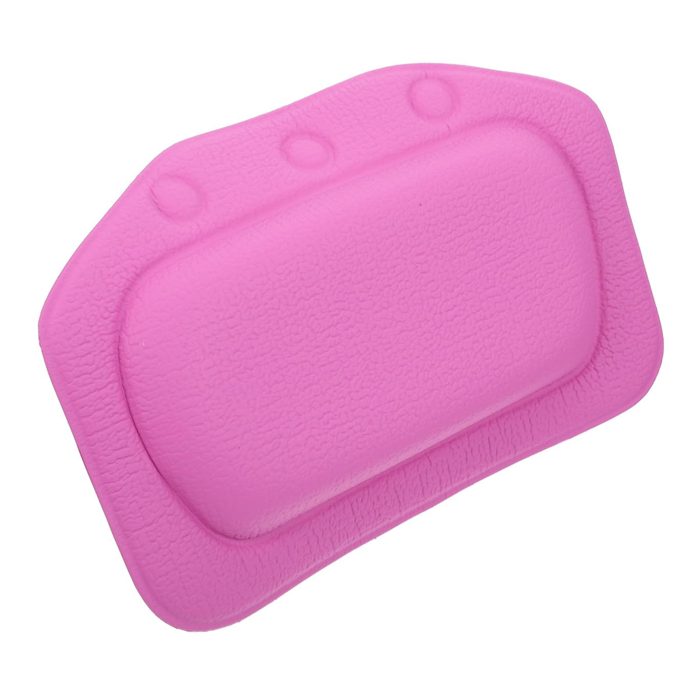PartyKindom PVC Foam Bath Pillow Tub Accessory Non Slip Shower Spa Cushion for Head and Neck Support Purple