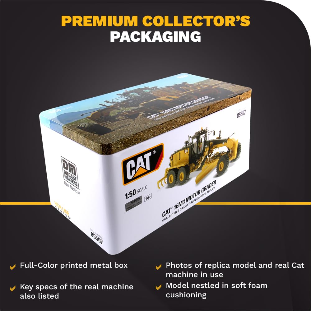 CAT 16M3 MOTOR GRADER 1/50スケール CAT 16M3 MOTOR GRADER 1:50 - CTP Store