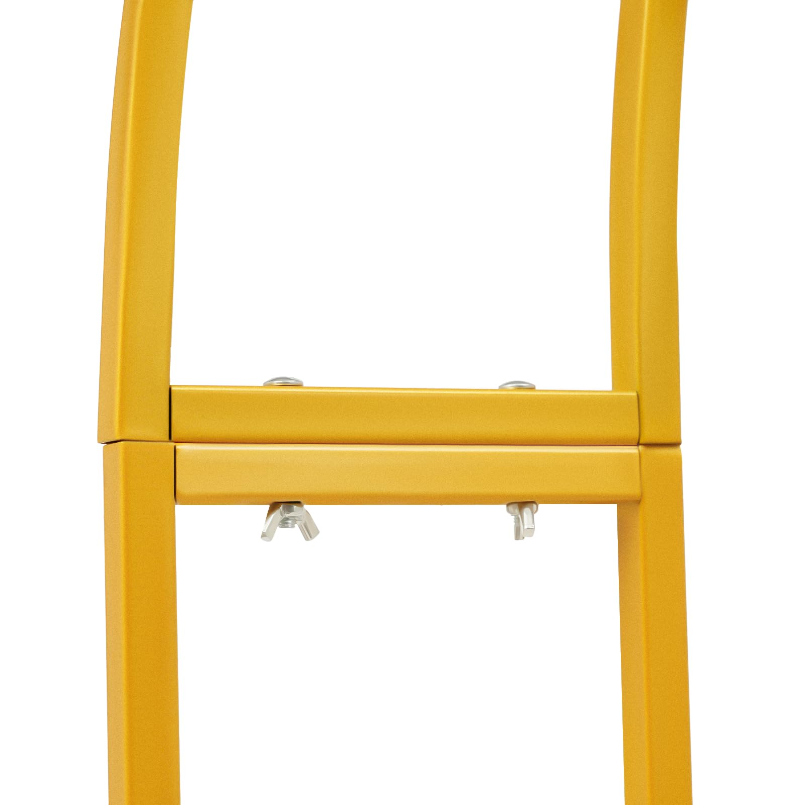 Set di 2 supporti per arco per matrimonio, arco di fiori a forma di mezza luna, supporto per sfondo in metallo, 2,1 m e 1,9 m, ideale per matrimoni, compleanni e feste (oro)