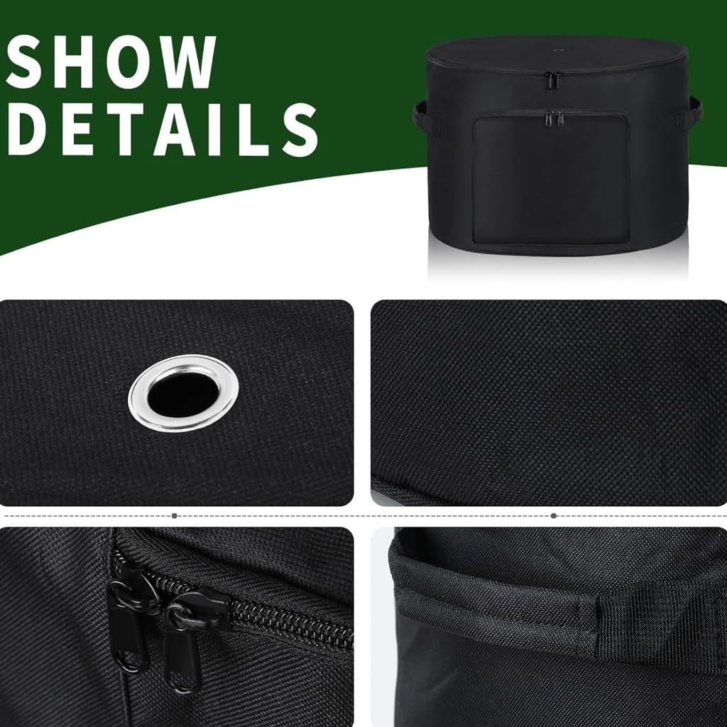 Borsa di immagazzinaggio impermeabile del tessuto degli organizzatori del tubo del giardino con cerniera portatile per gli strumenti del cortile all'aperto