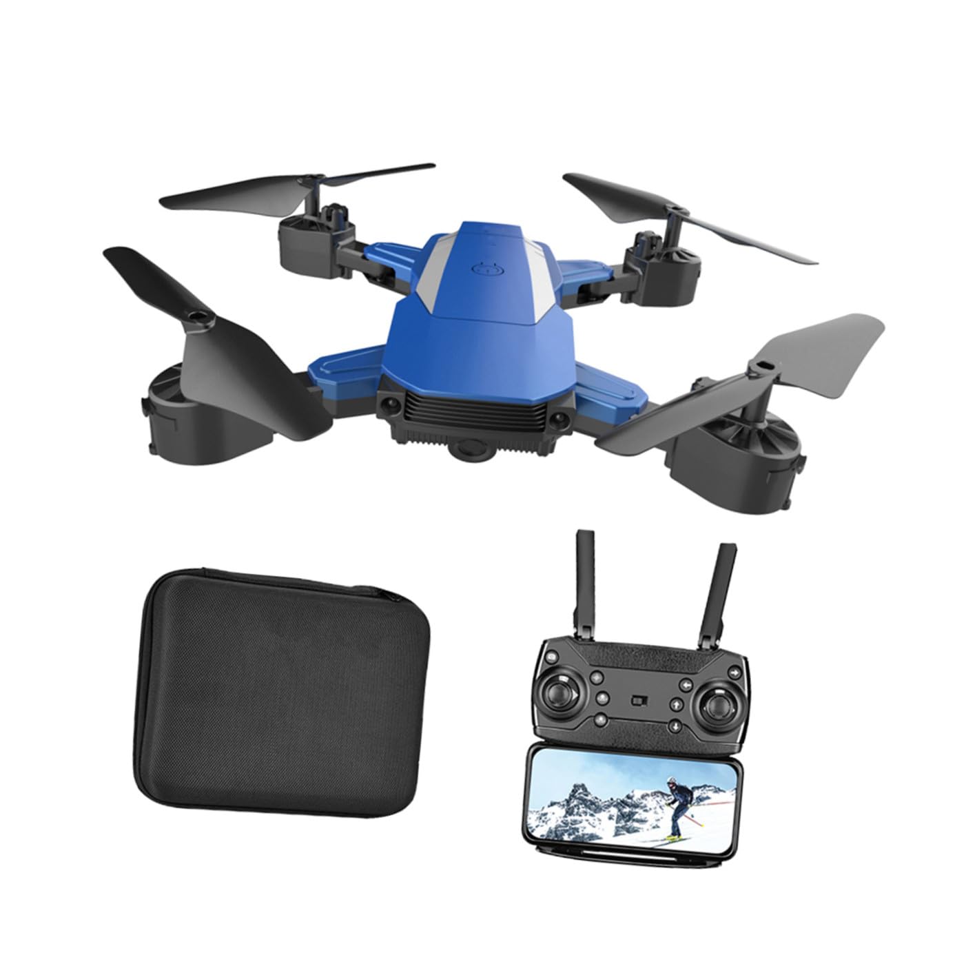 Rc-drohne mit Kamera Faltbarer Quadrocopter für Luftaufnahmen Ferngesteuertes Spielzeug mit Fpv-system und Rückkehrfunktion Tragbar