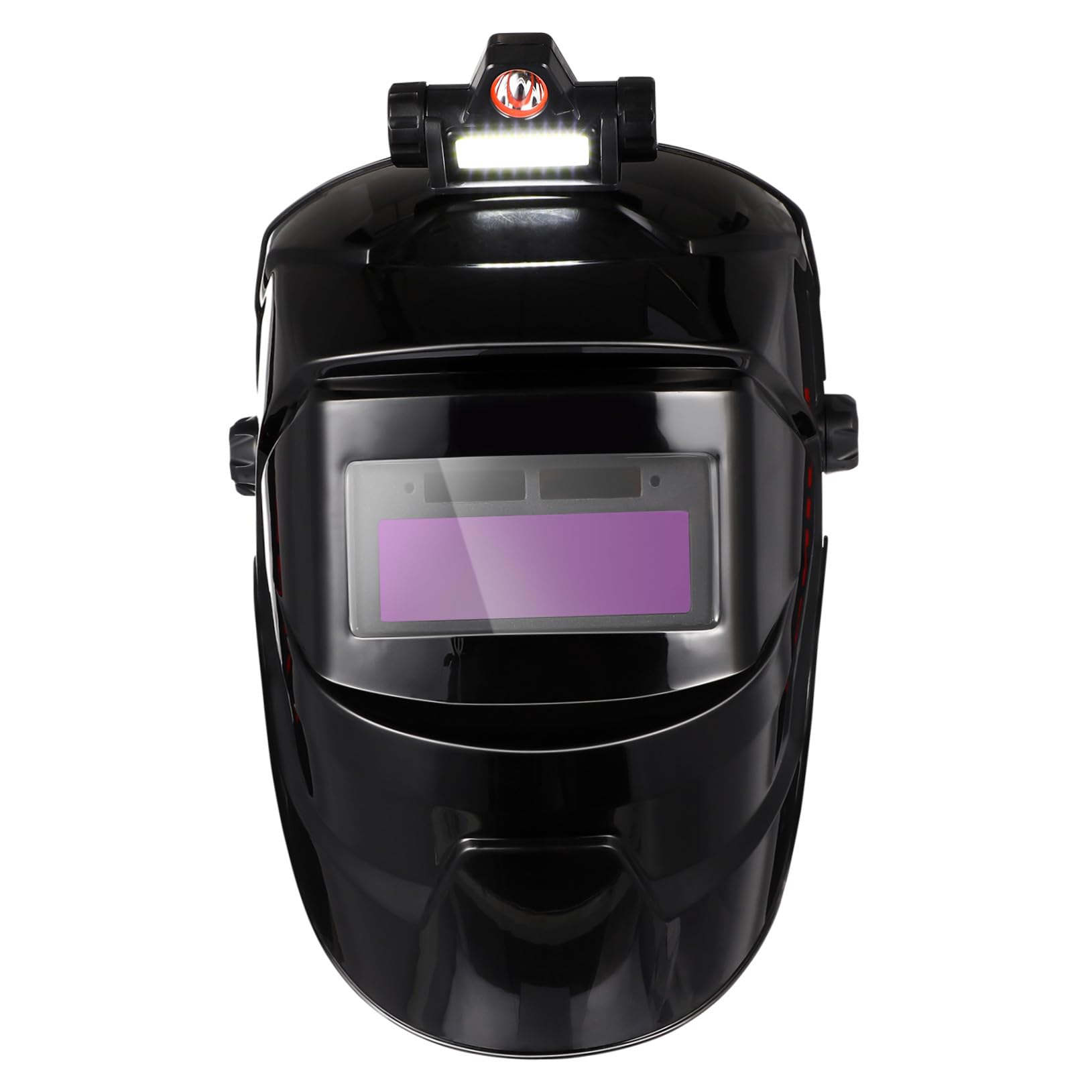 Cagoule de Soudage Réglage de Serrage Ajustable à Assombrissement Automatique Protection Lumière Grosse Vitre en PP pour Divers Travaux de Soudure en Intérieur et Extérieur