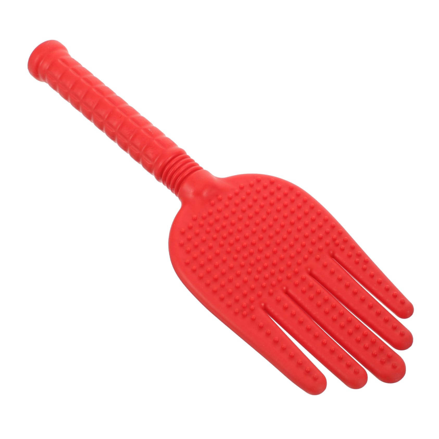 CALLARON 4 Pezzi Massaggio a cinque dita portatile bob Spalla mano massaggiatore trattenuto strumento massaggiatore martello da massaggio manuale fornitura di massaggi Gel di silice rosso