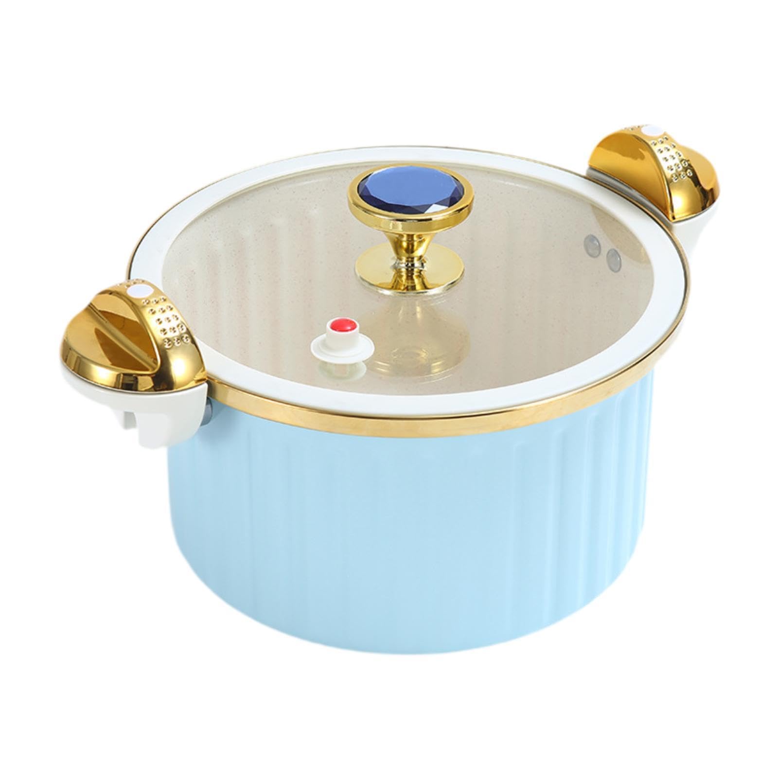 The Style Sutra Cooking Pot 7L Noodles Bowl Easy Clean Slow Cooker for Tea Pasta Noodle Soup blue|1 Slow Cooker|Home & Garden