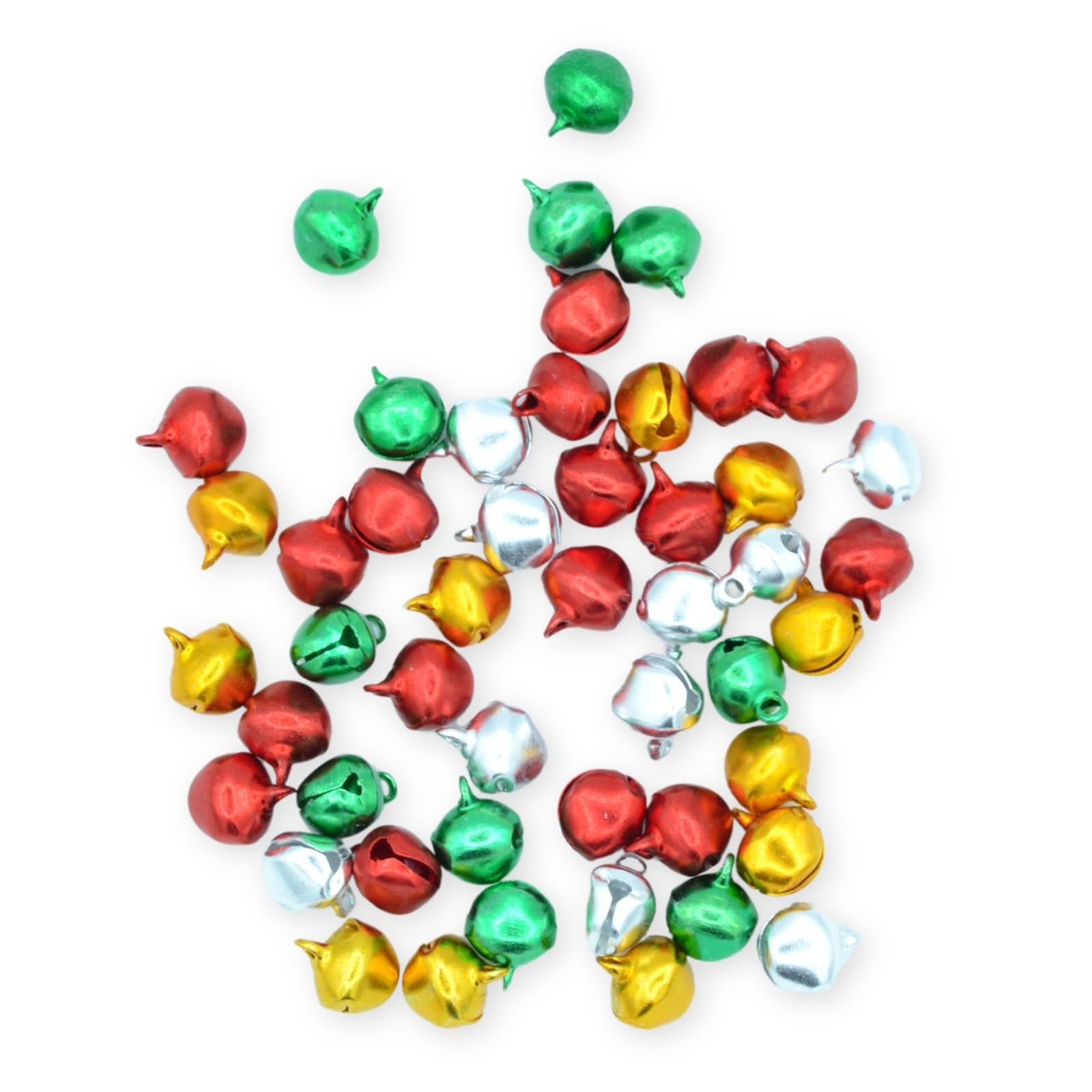 celloexpress 11.5mm Christmas Mix 2 Jingle Bells - Mini Christmas Craft DIY Festive Decorations Gift Wrap (Pack of 100)