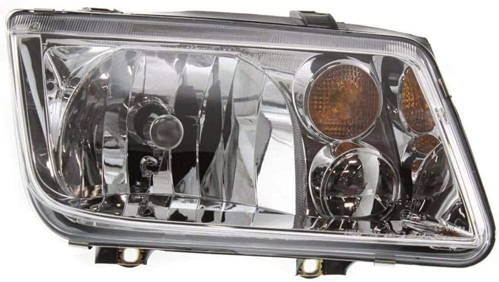 KarParts360 For Volkswagen Jetta Headlight Assembly 2002 2003 2004 2005 Driver and Passenger Side Pair Replaces VW2502125 VW2503125