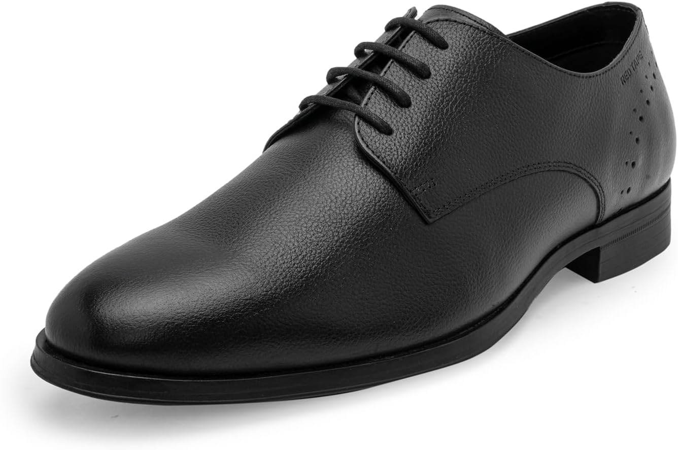 Red Tape Genuine Leather Formal Dress Shoes for Men | Soft Cushioned Insole, Slip-Resistance, Dynamic Feet Support, Arch Support & Shock Absorption