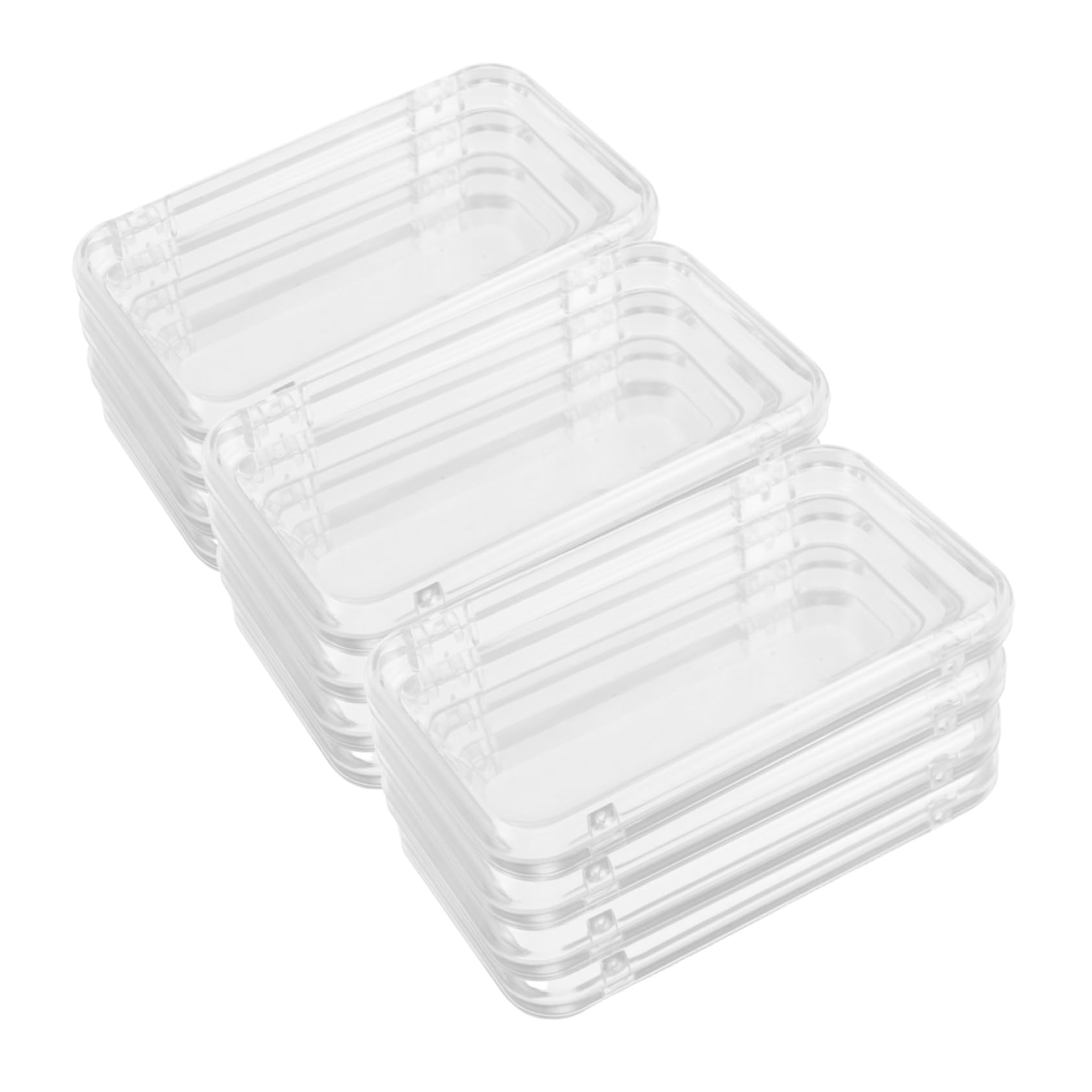 Faux ongles French présentoir Healeved : 12 boîtes transparentes rigides