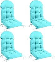 Vista 12 de FUNBERRY - Cojín para silla Adirondack, cojines gruesos y cómodos para mecedora, antideslizante, con protector contra decoloración, impermeable