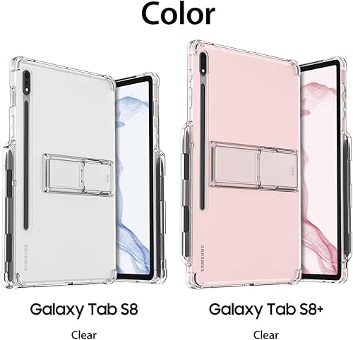 Miniatura 6 de araree Flexield SP - Funda para Samsung Galaxy Tab S9 Plus de 12.4 pulgadas con soporte ajustable de 4 niveles, soporte para bolígrafo S, funda