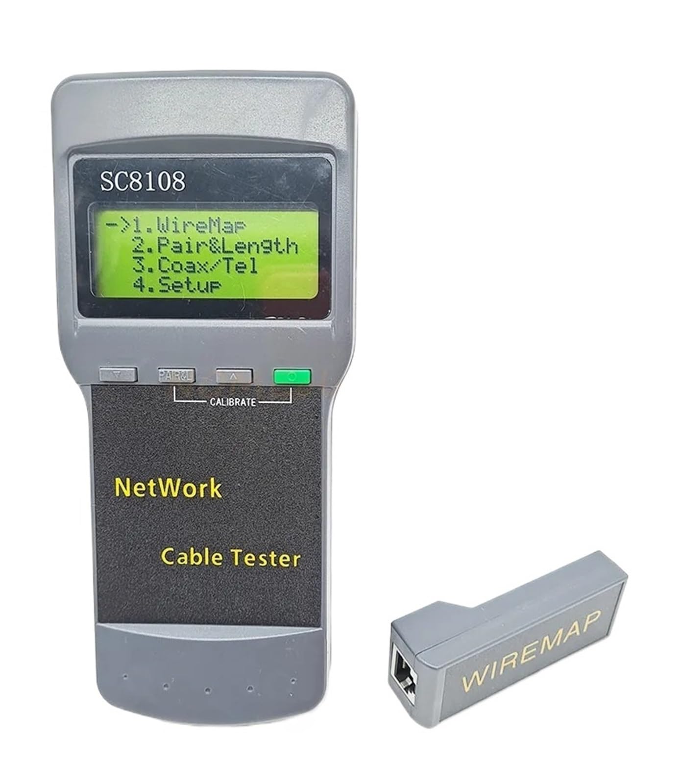 Testeur de fibre optique, SC8108 Testeur de câble réseau de données PC numérique LCD, téléphone, LAN, multifonction, sans fil, avec RJ45