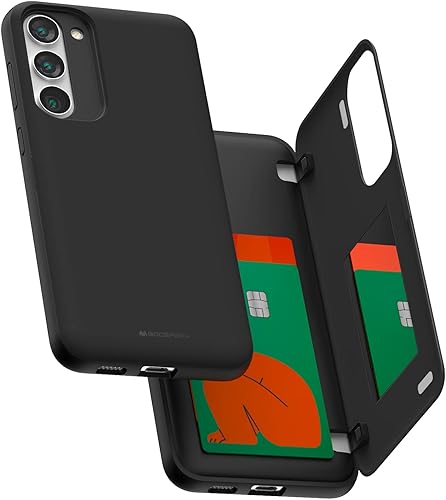 Miniatura 87 de GOOSPERY Parachoques magnético para puerta compatible con Galaxy S23, tarjetero tipo cartera, cierre automático, protección de doble capa resistente