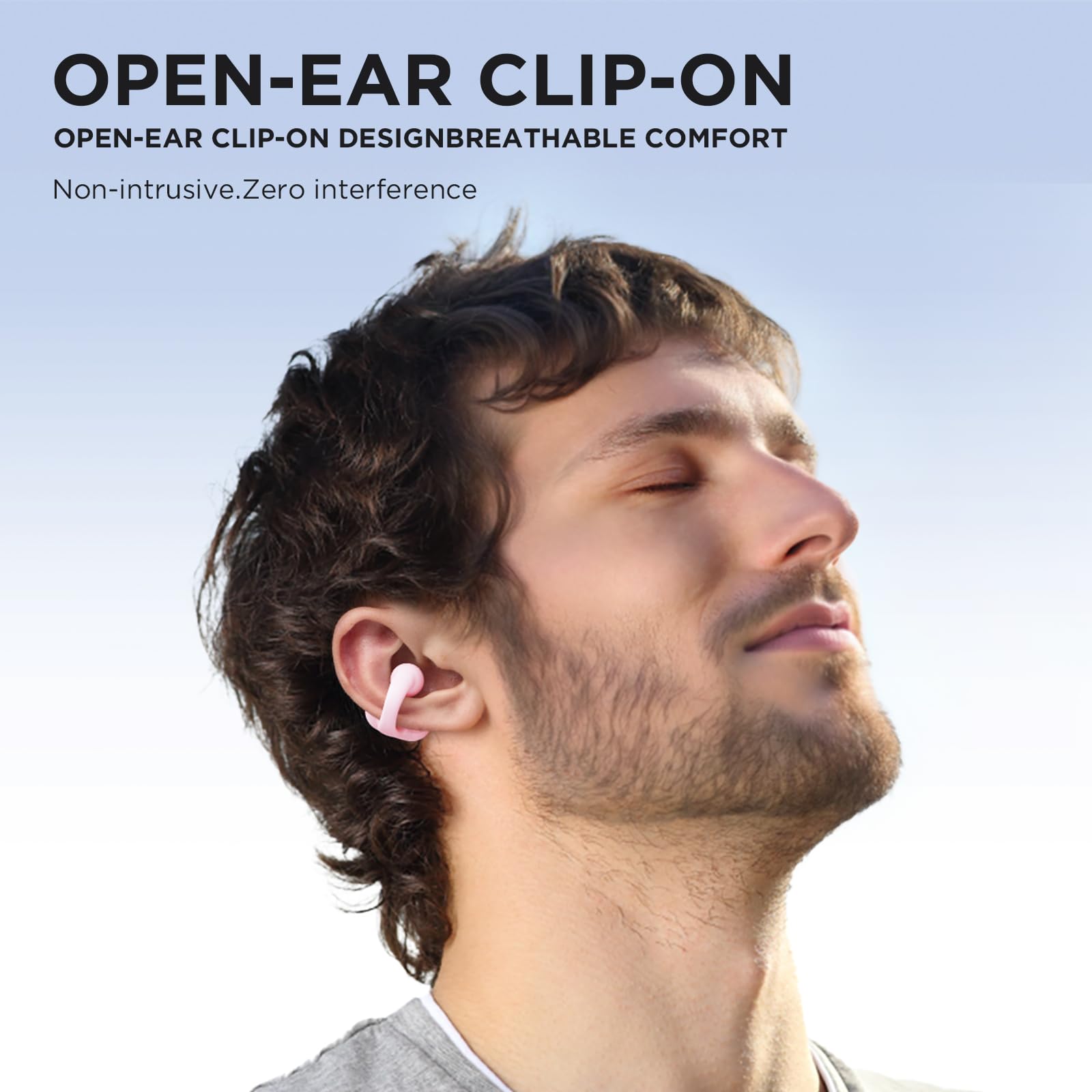 SANAG Z50PRO Auricolari wireless Bluetooth 5.3 con custodia di ricarica, auricolari aperti compatibili con iPhone/Samsung Phone per uomini, donne e bambini(pink)