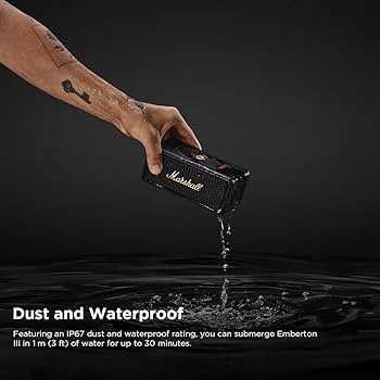 Amazon.co.jp: Marshall ワイヤレスポータブル防水スピーカー Emberton