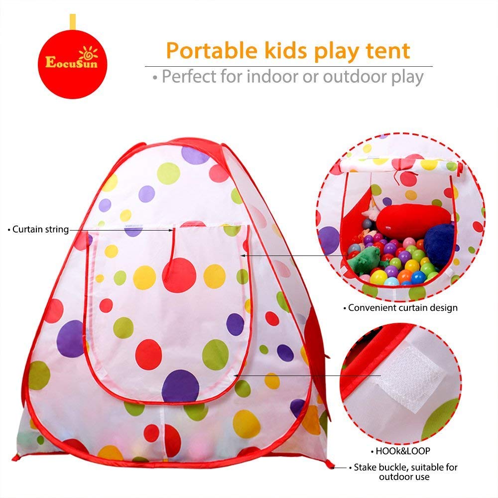 EocuSun Ball Pit Play Tent,Kids Tents/Pop Up Play Tent Play Tents House