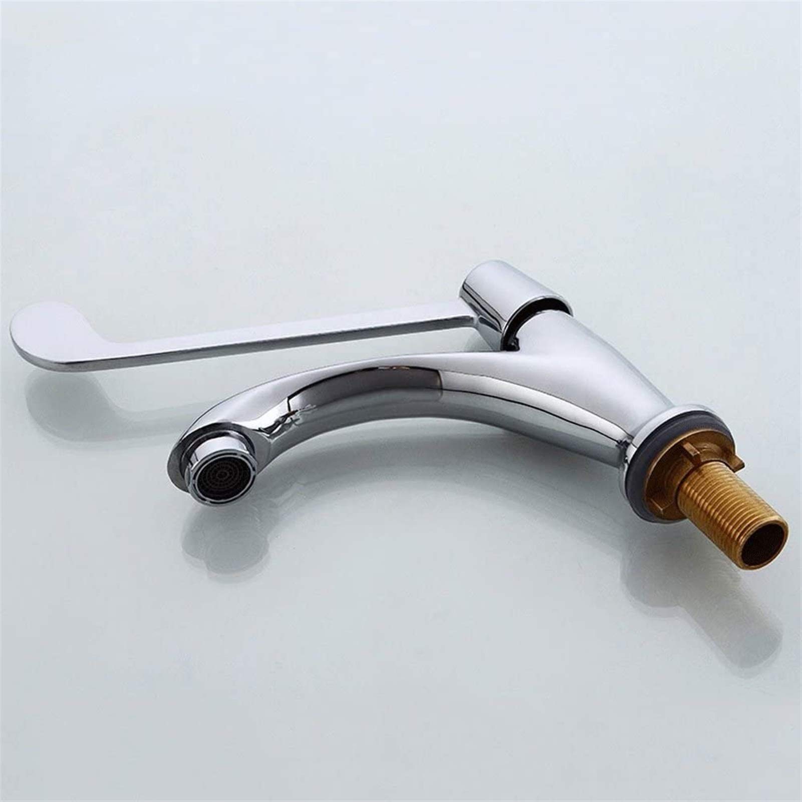 Grifos De Cocina, Grifo, Grifo De Baño, Grifo Mezclador Monomando De Cobre con Codo Táctil, Grifo Moderno De Laboratorio, Grifo De Hospital con Mango Largo.