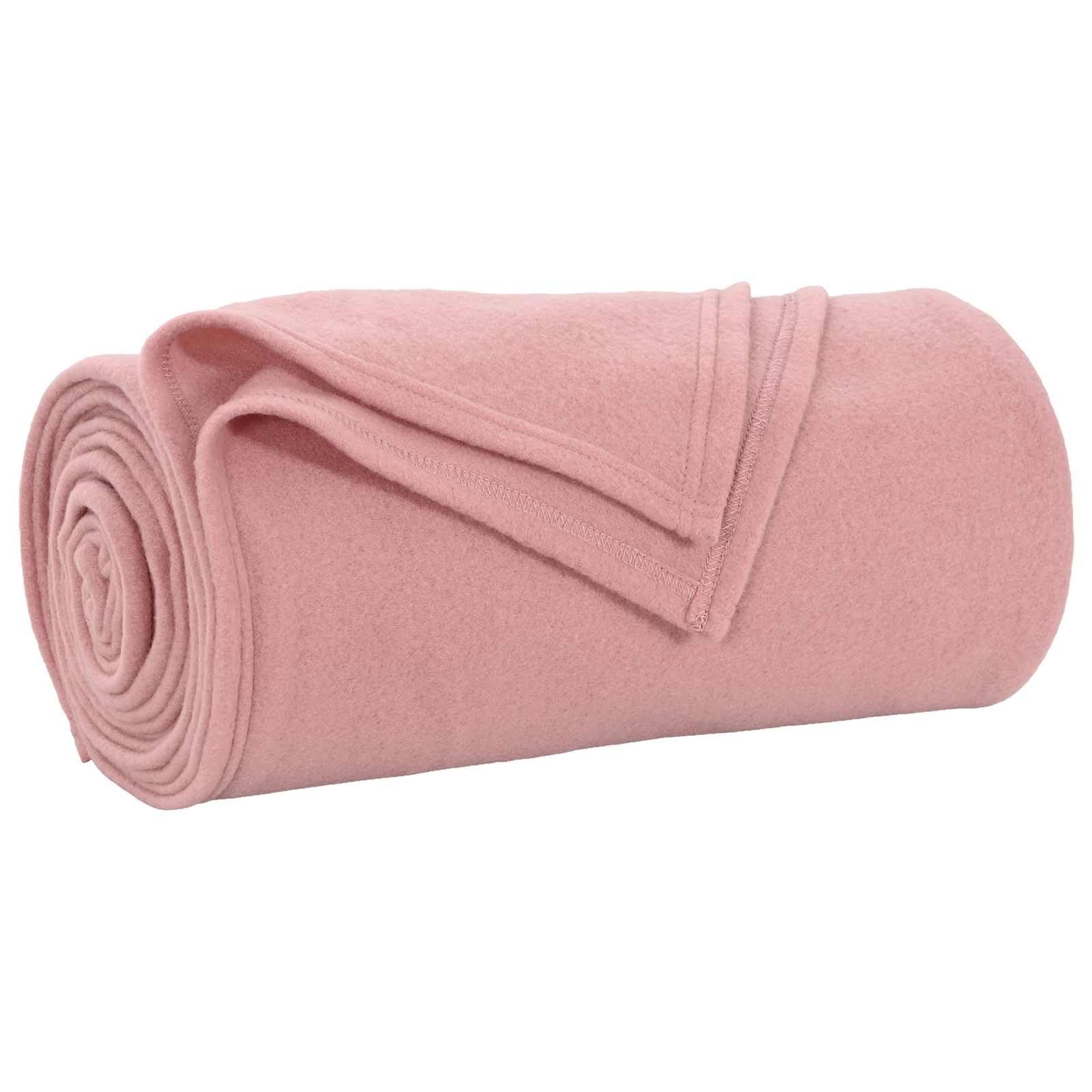 Lot de 6 couvertures en polaire Rose 200 x 150 cm