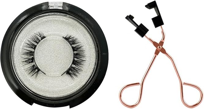 Dual Magnetic Eyelashes 1 Pairs Magnetic Eyelashes Without Eyeliner Reusable Portable Magnetic False Eyelashes Natural Look,5