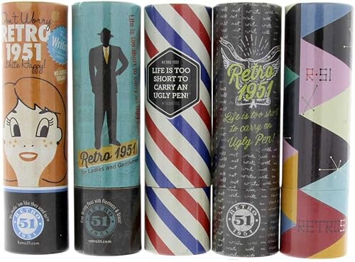 Miniatura 5 de Retro 51 GrabadoPersonalizado Tornado Collection 'Stainless' Rollerball Pen - Grabado personalizado VRR-1315