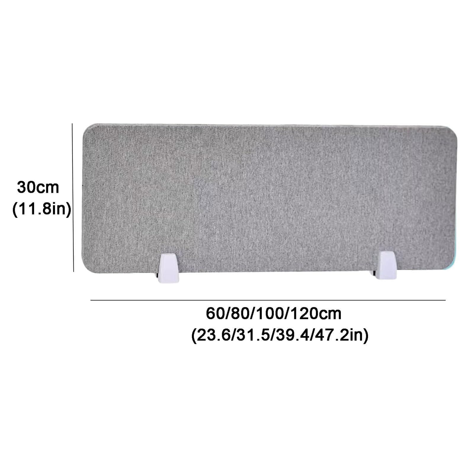 Sichtschutzwand für den Schreibtisch, freistehende akustische Schreibtischtrennwand – schallabsorbierende Sichtschutzwände für Büros – reduziert Lärm und visuelle Ablenkungen – Grau (2er-Set