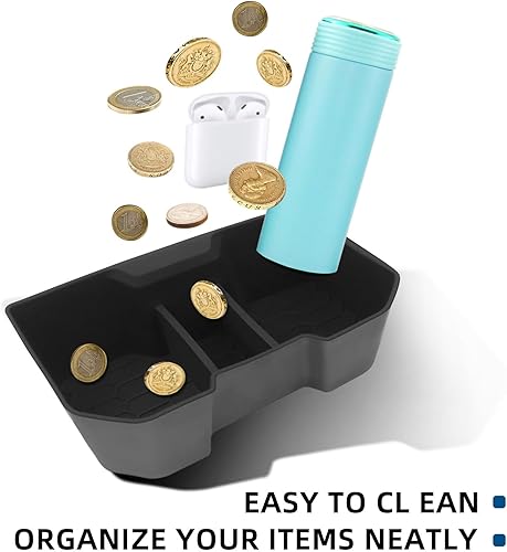 Miniatura 5 de Soporte de taza trasera para consola central compatible con Toyota Tacoma 2024-2025, material de silicona para accesorios de Tacoma, reemplazo de