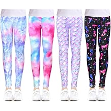 ZukoCert Girls Leggings Multipack - Soft Comfortable Athletic Leggings for Girls 4-12 Years