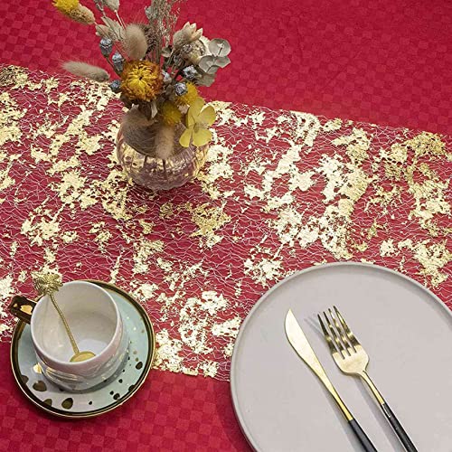 Tulle de polyester étincelant pour chemin de table de mariage chic - 7