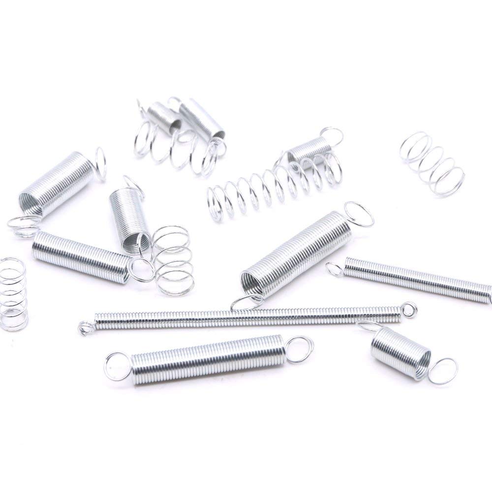 Assortiment De 440 Ressorts De Compression En Acier Inox - 24 Tailles (Longueurs 10 à 30mm) - Pour Bricolage, Réparation